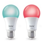 INNR Ampoule connectée E27 - ZigBee 3.0 - Pack de 2 ampoules Multicolor + Blanc réglable - 2200K a 6500K Intensité réglable. - Neuf
