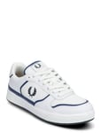 B300 Leather/Mesh Låga Sneakers White Fred Perry