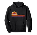 Vintage Sunset 1980s Graphic Style Columbia Tennessee Pullover Hoodie