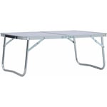 Table pliable de camping Blanc Aluminium 60x40 cm Vidaxl Blanc