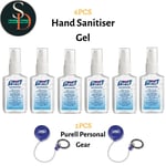 6X Hand Sanitizer Gel Pump Kills 99.9% Germs 70% Alcohol Purell Personal Gear