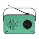 Senz Tourist radio FM/DAB+, grønn
