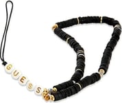 Guess Gustpeark Phone Strap Pendant Black Heishi Beads