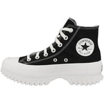 Converse Women's Chuck Taylor All Star Lugged 2.0 Sneaker, Black Egret White, 8.5 UK