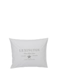 Hotel Embroidery White/Lt Beige Pillowcase Home Textiles Bedtextiles Pillow Cases White Lexington Home