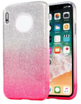 Mobilskal Huawei Mate 30 PRO Glitter Rosa/Vit