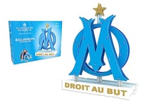 Megableu- Mega Bleu 3D ÉCUSSON Olympique DE Marseille | Puzzle | A partir de 7 Ans | De 1 Joueur | 678259
