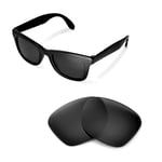 New Walleva Polarized Black Lenses For Ray-Ban Wayfarer RB4105 50mm Sunglasses