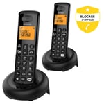 Téléphone Sans Fil Voice Duo Noir Alcatel - 2 Combinés