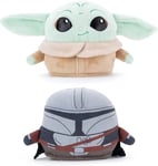 Disney Baby Yoda & Mandalorian Star Wars Reversible Plush Soft Cuddly Toy