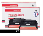 NOPAN-INK - Toners x2 - TN3520 TN 3520 (Noir) - Compatible pour Brother HL-L6400DW L6400DWT L6250DW, MFC-L6900DW L6750DW