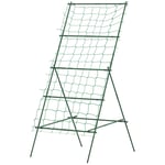 Stålspaljé för inkoppling, rostsäker spaljé i A-form för klätterväxter, spaljé, 101 x 133 x 227 cm, trädgårdsspaljé, växtspaljé