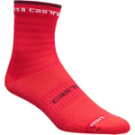 CASTELLI 4521062-081 ROSSO CORSA W 11 SOCK Women's Socks HIBISCUS M