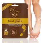 6 Pack Argan Oil Deep Moisturising Foot Pack Sock Treatments Moroccan Oil New