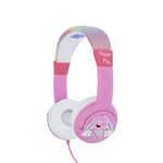 Peppa Pig Glitter Rainbow Peppa Kids Volume Limited Headphones for Ages 3-7 NEW