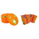 Zoggs Float Discs Armbands, Confidence Building Arm Bands, Safe Zoggs Swimming armbands, 2-6 years & Kid's Float Bands, Swimming Armbands for Kids, Orange, 1-3 Years, 11-18 kg