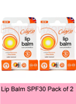 Calypso SPF30 Sun Protection UVA UVB Lip Balm BEESWAX SHEA BUTTER X2 PACK OF 2