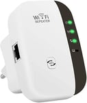 DHJ WiFi Extender, 300Mbps WiFi Booster Range Extender, Internet Signal Booster Amplifier Supports RP/AP Mode, 2.4G Network with Integrated Antennas LAN Port(White)