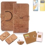 360° wallet case cork cover for Xiaomi Poco C40 case bag