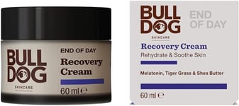 Bulldog Skincare - End Of Day Recovery Cream for Men | Night Hydrating Face Cre