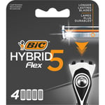 BIC Rakblad Hybrid 5 Flex 4 st