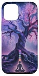 Chakra Méditation Arbre Nature Univers Éléments Coque pour iPhone 12/12 Pro