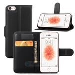 Apple iPhone X/XS PU Wallet Case Black