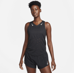 Nike Women's Dri-fit Adv Running Vest Aeroswift Juoksuvaatteet BLACK/WHITE