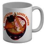 Everybody Loves Ramen Japanese Noodles White 11oz Mug Cup Gift