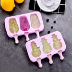 Silicone Frozen Ice Cream Mold Diy Homemade Juice Popsicle Maker E