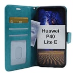 Crazy Horse Wallet Huawei P40 Lite E (Turkos)