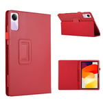 Xiaomi Redmi Pad SE - Slim läderfodral Röd