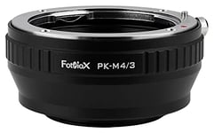 Fotodiox Lens Mount Adapter, Pentax K-mount (PK) Lens to MFT Micro 4/3 Four Thirds System Camera Mount Adapter, for Olympus Pen E-PL1, E-P2, Panasonic Lumix DMC-G1, G2, GH2, GF1, GH1 G10