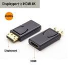 DP à HDMI 4K - Câble adaptateur Displayport vers HDMI 4K VGA DVI Displayport 1.2, pour HP Dell Asus Lenovo, moniteur d'ordinateur portable