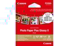 Canon Photo Paper Plus Glossy II PP-201 - fotopapper - högblank - 20 ark - 89 x 89 mm - 265 g/m²