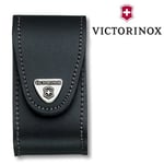 Victorinox Etui Cuir Noir a Clip Pivotant pour Couteau Suisse Modeles Swisschamp - Handyman - CyberTool