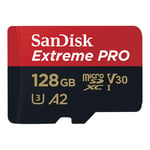Sandisk MicroSDXC Extreme Pro 128 GB 200MB/s minnekort