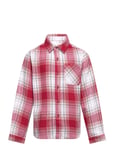 Levi's® Plaid Flannel Pocket Shirt *Villkorat Erbjudande Shirts Long-sleeved Röd Levi's