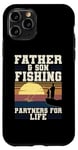 Coque pour iPhone 11 Pro Père-fils Partenaires de pêche pour la vie rétro assortis