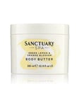 Sanctuary Spa Body Butter, Green Lemon Orange Blossom Body Moisturiser, 300ml
