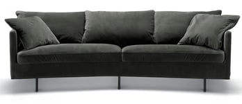 Sits - Julia 3-sits XL Svängd Soffa Classic Velvet Grey