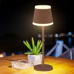 Globo - Lampe de table lampe de table extérieur blanc led variateur tactile batterie lampe de jardin à intensité variable usb, rouille, métal