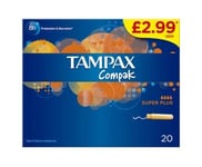 Tampax Compak Super Plus PM £2.99 18's