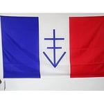 AZ FLAG - Drapeau République Libre du Vercors - 150x90 cm - Drapeau France - Résistance Française 100% Polyester avec Fourreau et cordelette - Pavillon 110 g