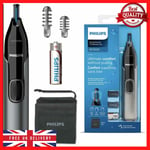 Philips Nose Hair Trimmer, Series 3000 Nose, Ear and Eyebrow Trimmer Showerproof
