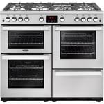 Belling Cookcentre 100G Professional 100cm Gas Range Cooker - Stainless Steel steel