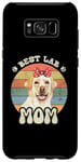 Coque pour Galaxy S8+ Best Lab Mom Mignon Labrador Retriever Lovers Retro Sunset
