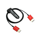 Cable HDMI 2.1 8K Ultra-Mince Haute Vitesse 48Gbps Cable HDMI pour Atomos Ninja-V 4K-60P 6K-Record, Z-CAM, pour Canon-C70, pour Sony A7S3|A9|A74 1m|39.4inches