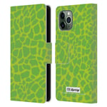 Head Case Designs Officially Licensed P.D. Moreno Lime Green Patterns Leather Book Wallet Case Cover Compatible With Apple iPhone 11 Pro