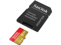 SanDisk Extreme, 256 GB, MicroSDXC, Klass 3, UHS-I, 160 MB/s, 90 MB/s